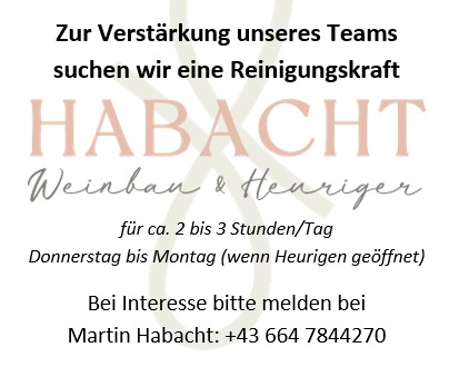 Aktuelle Information des Heurigen Habacht